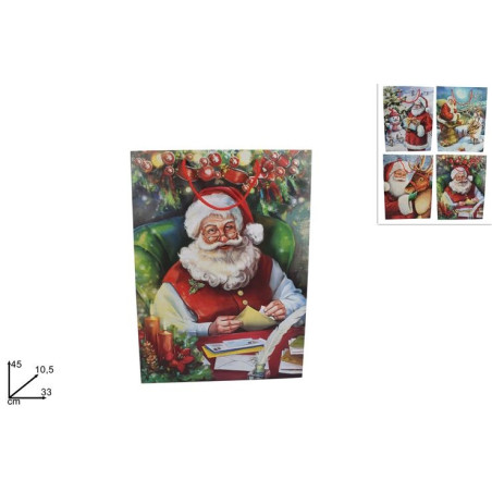 Busta Regalo Babbo Natale 33x45x10,5 cm