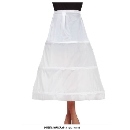 Sottogonna Bianca con cerchi - Tg Unica
