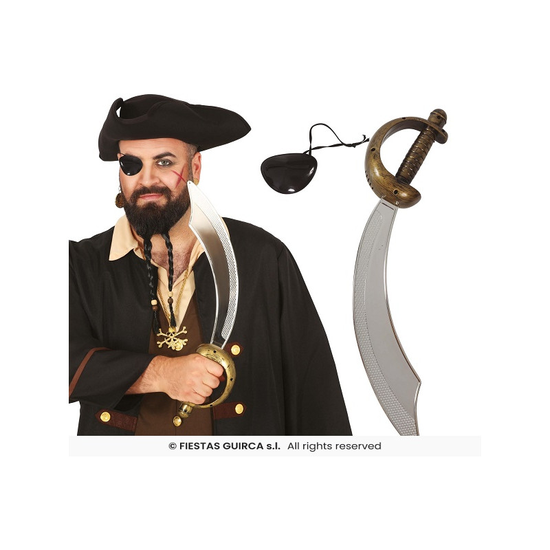 Spada Pirata con benda 47 cm