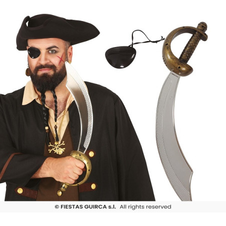 Spada Pirata con benda 47 cm