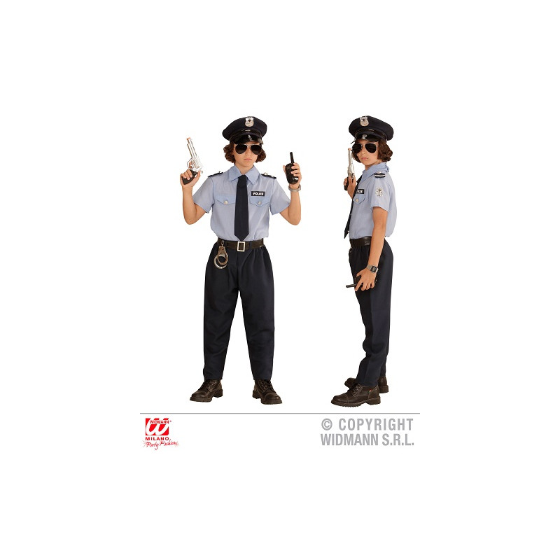 Costume POLIZIOTTO - Tg L 11/13 anni 158 cm