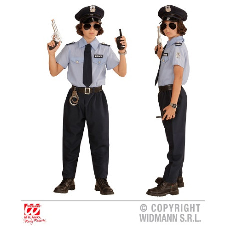 Costume POLIZIOTTO - Tg L 11/13 anni 158 cm