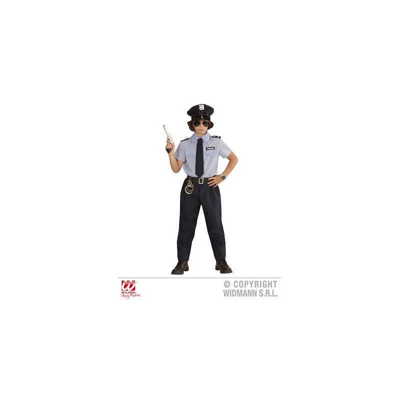 Costume POLIZIOTTO - Tg M 8/10 anni 140 cm