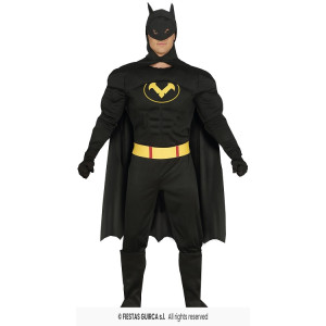 Costume BATMAN con Muscoli - Tg L 52/54