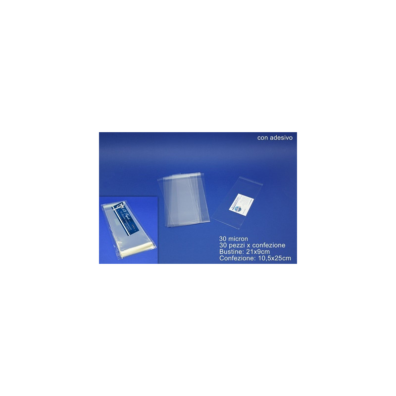 Busta Trasparente 21x9 cm (cf. 30 pz)