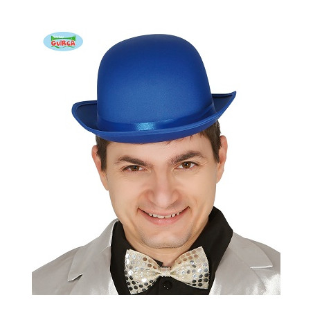 Bombetta Blu' in raso