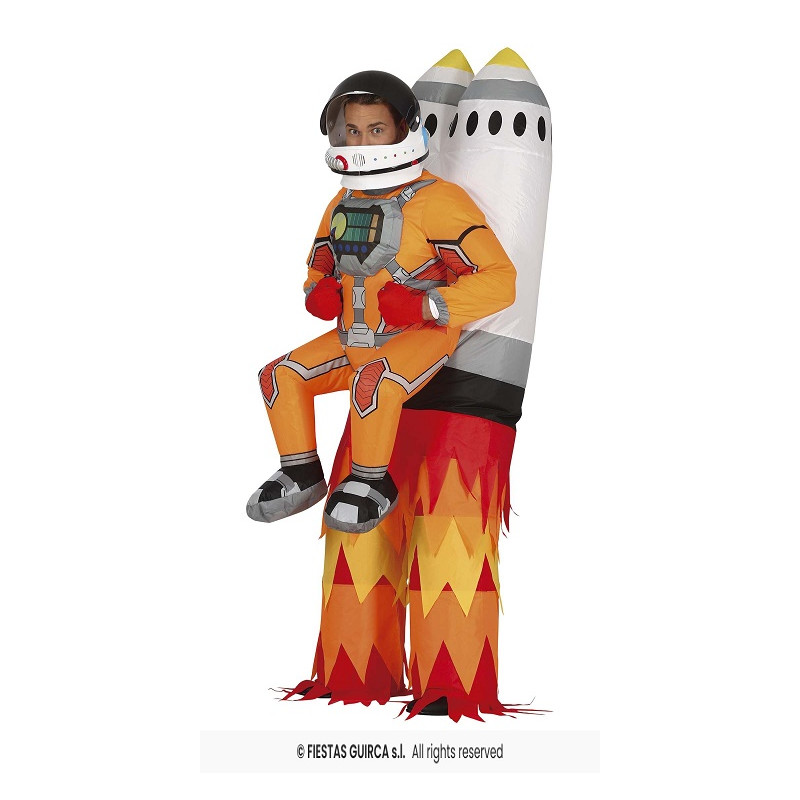 Costume ASTRONAUTA su MISSILE - gonfiabile Tg L 52/54