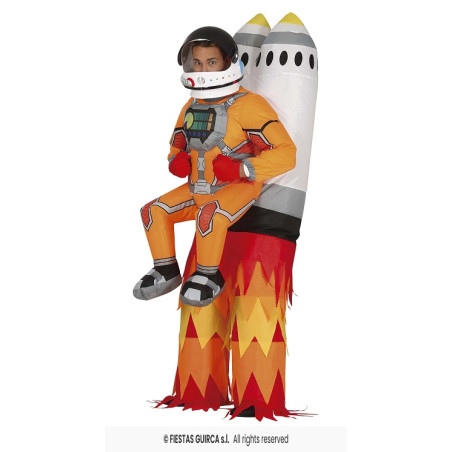 Costume ASTRONAUTA su MISSILE - gonfiabile Tg L 52/54