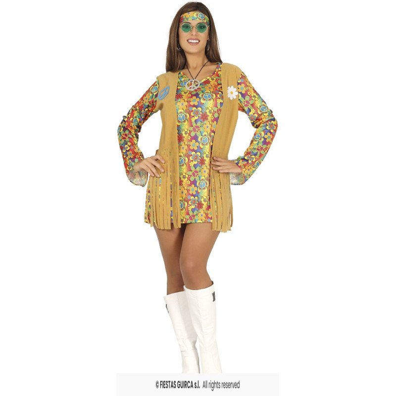 Costume HIPPIE ANNI '70 - Tg M 42/44