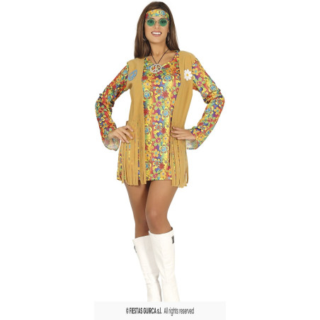 Costume HIPPIE ANNI '70 - Tg M 42/44