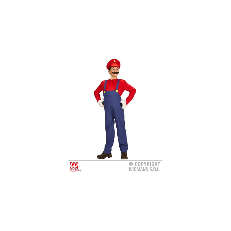 Costume MARIO BROS - Tg M 8/10 anni 140 cm
