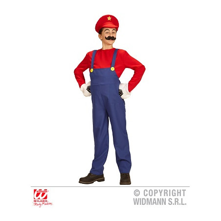 Costume MARIO BROS - Tg M 8/10 anni 140 cm