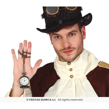 Orologio da taschino Steampunk con collana