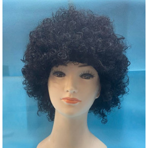 Parrucca Riccia Nera Bambino