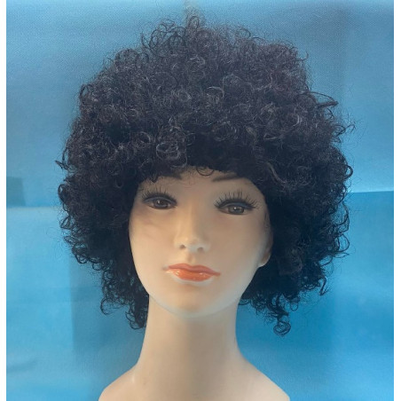 Parrucca Riccia Nera Bambino