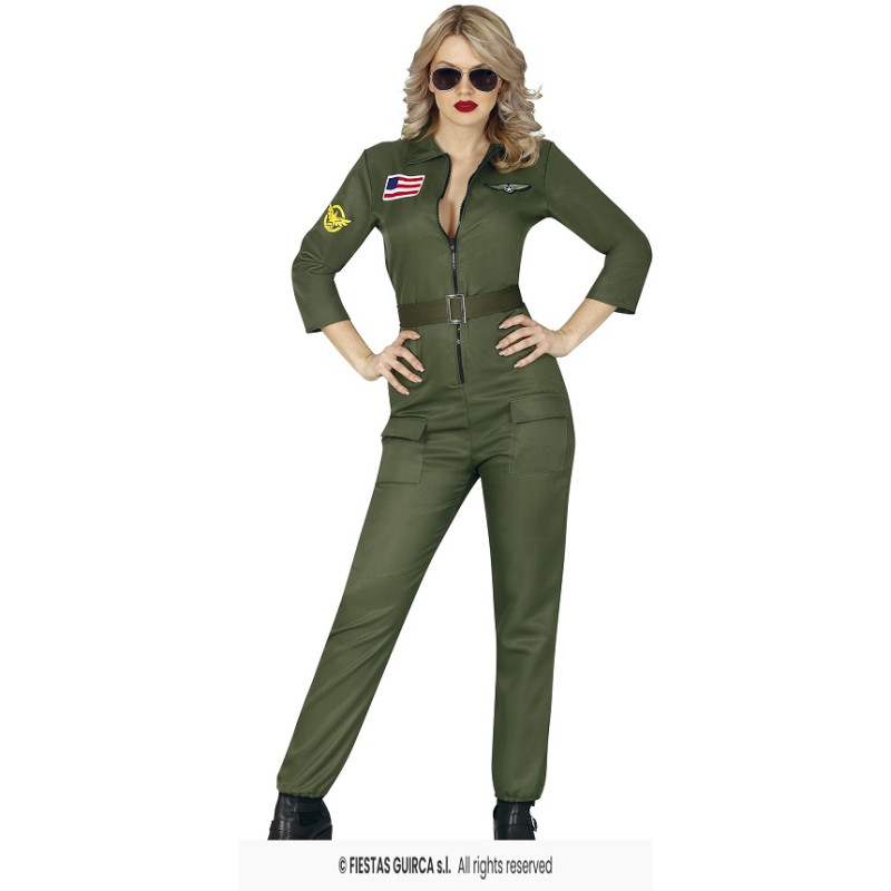 Costume PILOTESSA AVIATORE TOP GUN - Tg M 42/44