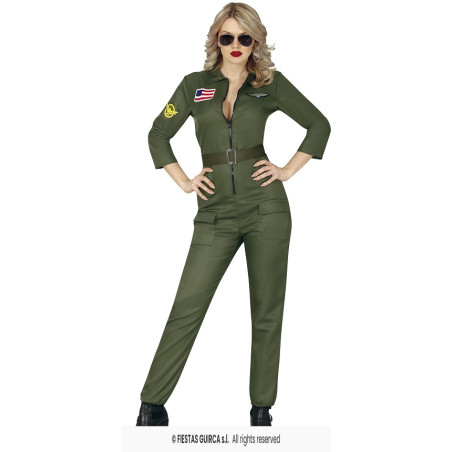 Costume PILOTESSA AVIATORE TOP GUN - Tg M 42/44