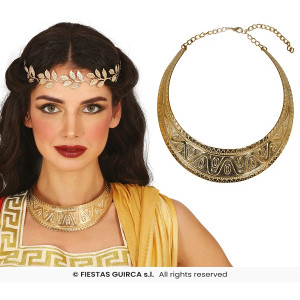 Collana Romana Egiziana Greca Oro in metallo