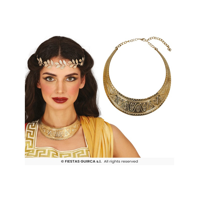 Collana Romana Egiziana Greca Oro in metallo