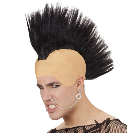 Calotta Cresta Punk Nera