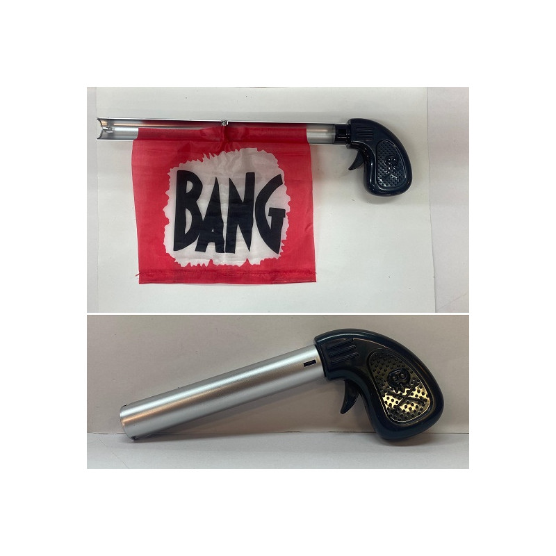 Pistola Bang con bandiera
