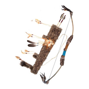 Arco Indiano con borsetta e frecce 90 cm