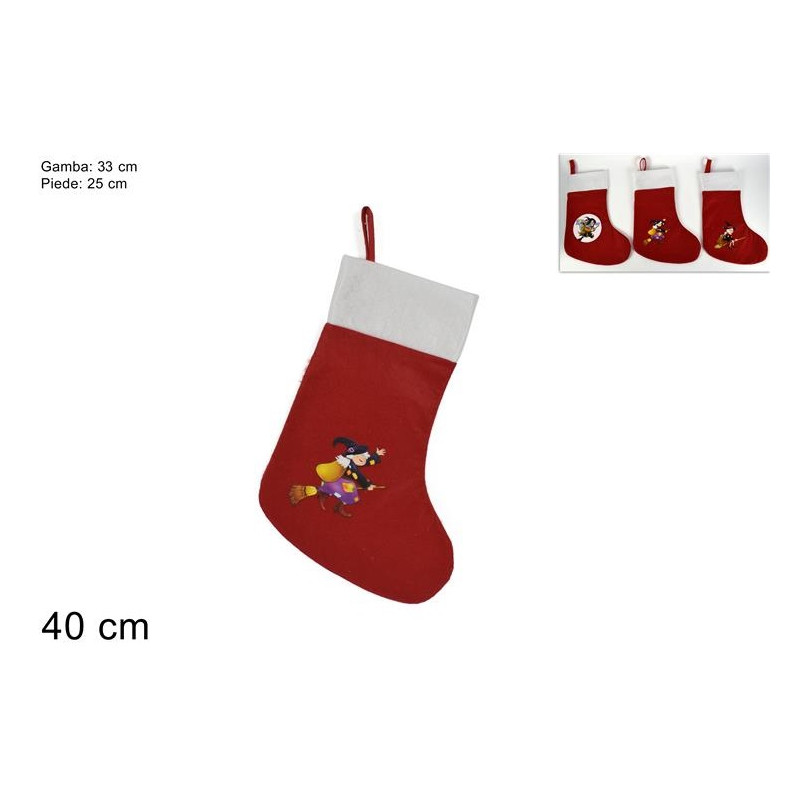 Calza Befana Rossa 40 cm