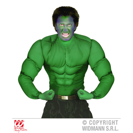 Camicia Muscoli HULK Verde - Tg L 52/54