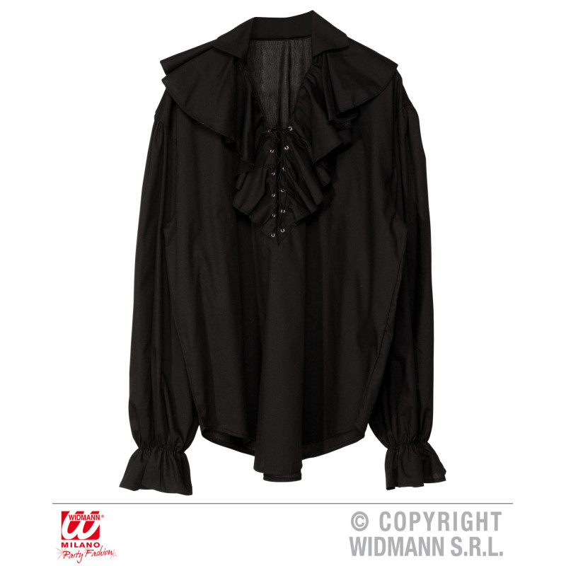 Camicia PIRATA Nera - Tg M/L 50/54