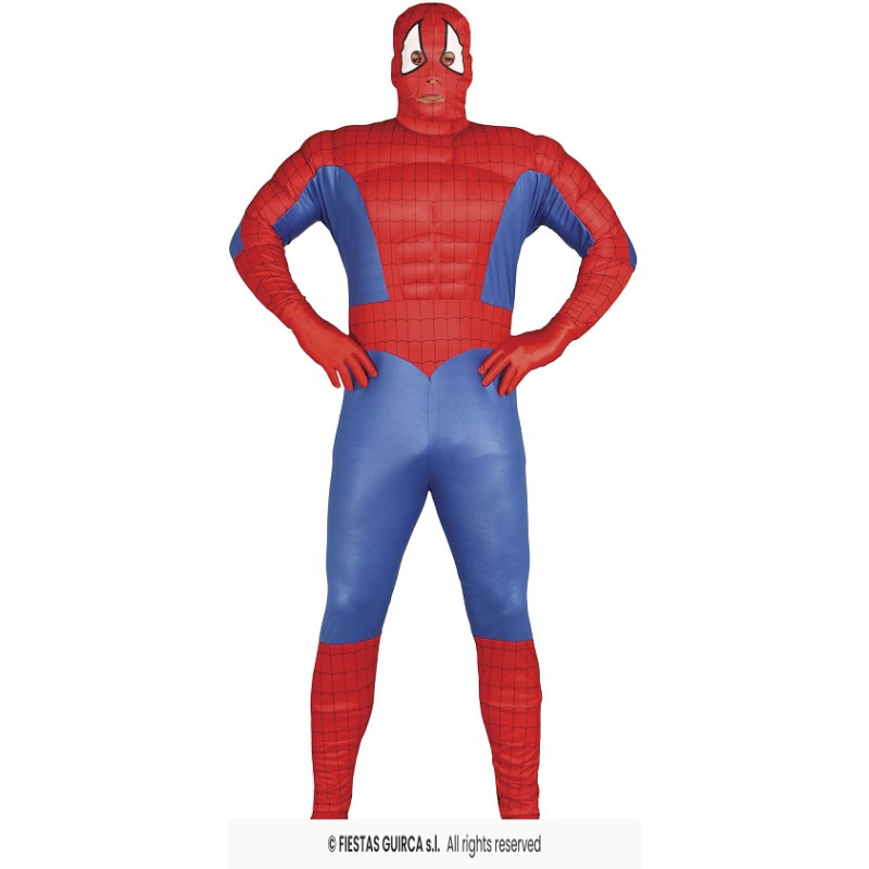 Costume SPIDERMAN con Muscoli - Tg L 52/54