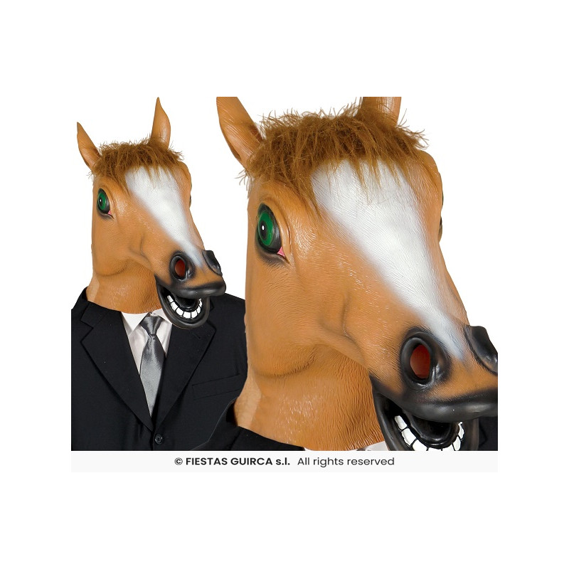 Maschera Cavallo Marrone