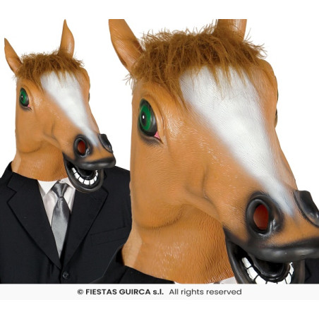 Maschera Cavallo Marrone