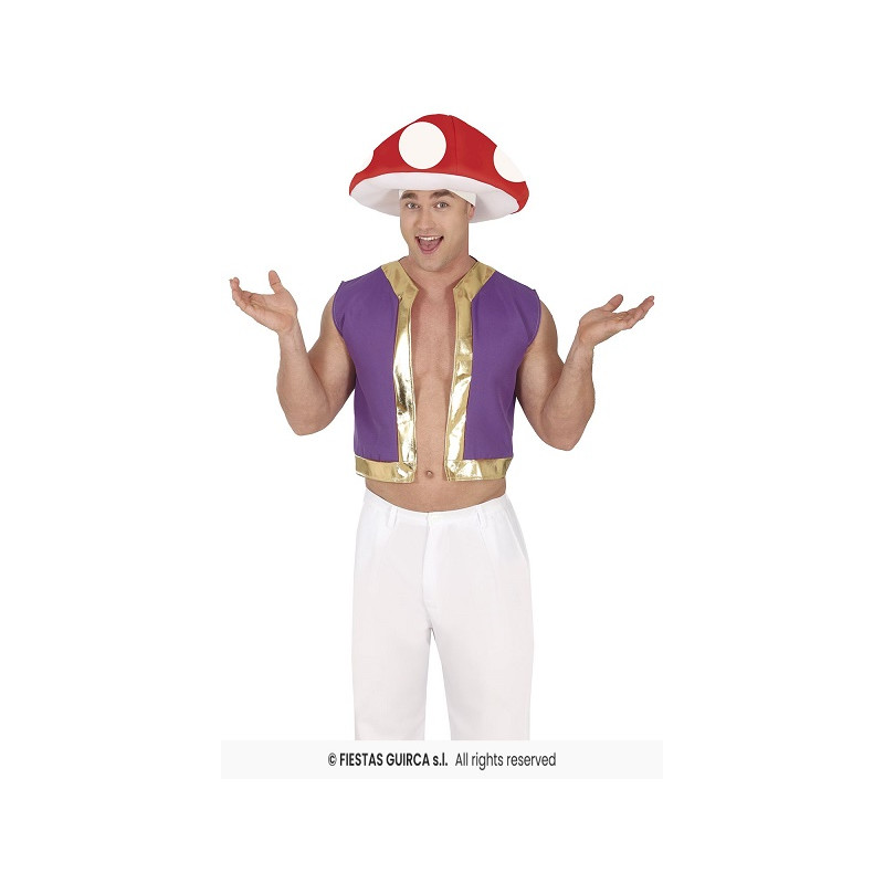 Set Fungo Mario Bros - 2 pz (Gilet, Cappello) - Tg L 52