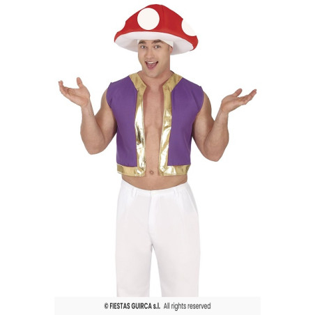 Set Fungo Mario Bros - 2 pz (Gilet, Cappello) - Tg L 52