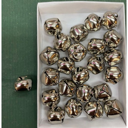 Campana a Bubbolo Argento 1,5 cm (cf. 24 pz) in metallo