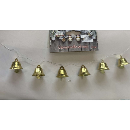 Campana Oro in metallo 26 mm (cf. 6 pz)