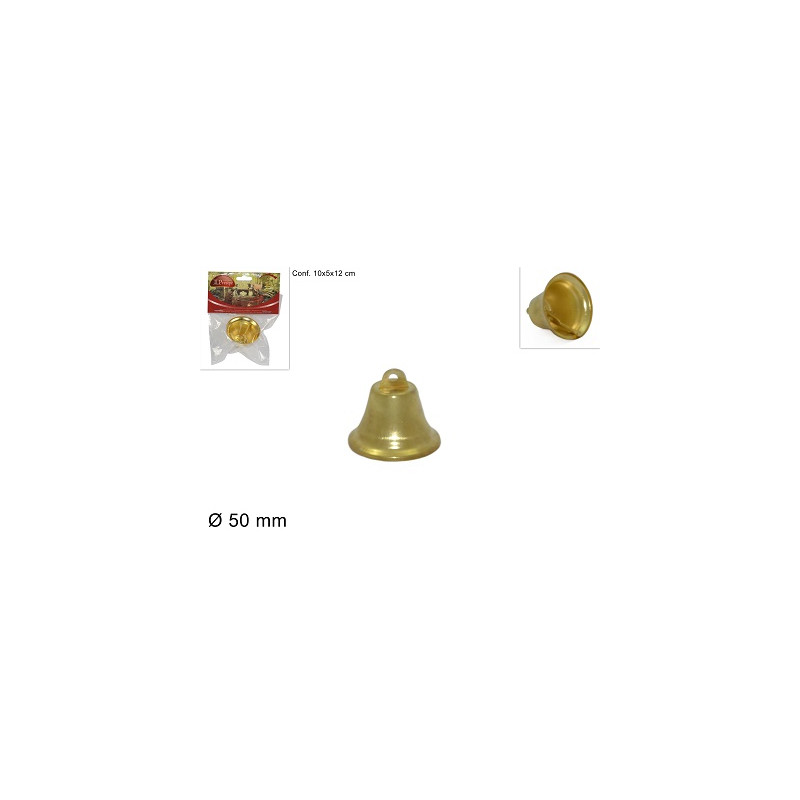 Campana Oro in metallo 5 cm
