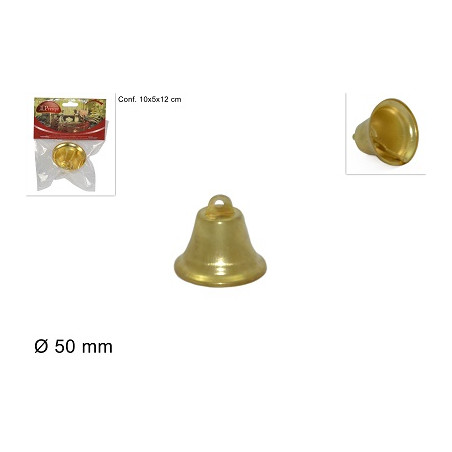 Campana Oro in metallo 5 cm