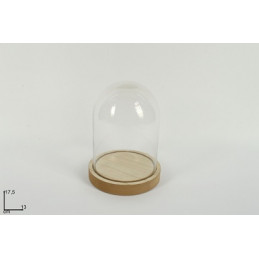 Campana Vuota con base Naturale 17,5x13 cm