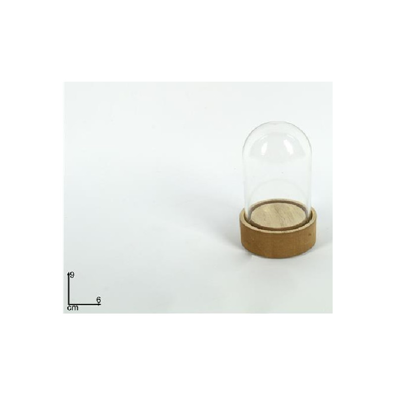 Campana Vuota con base Naturale 6x9 cm