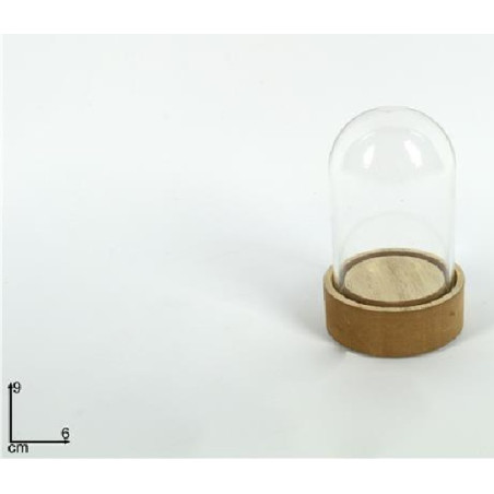 Campana Vuota con base Naturale 6x9 cm
