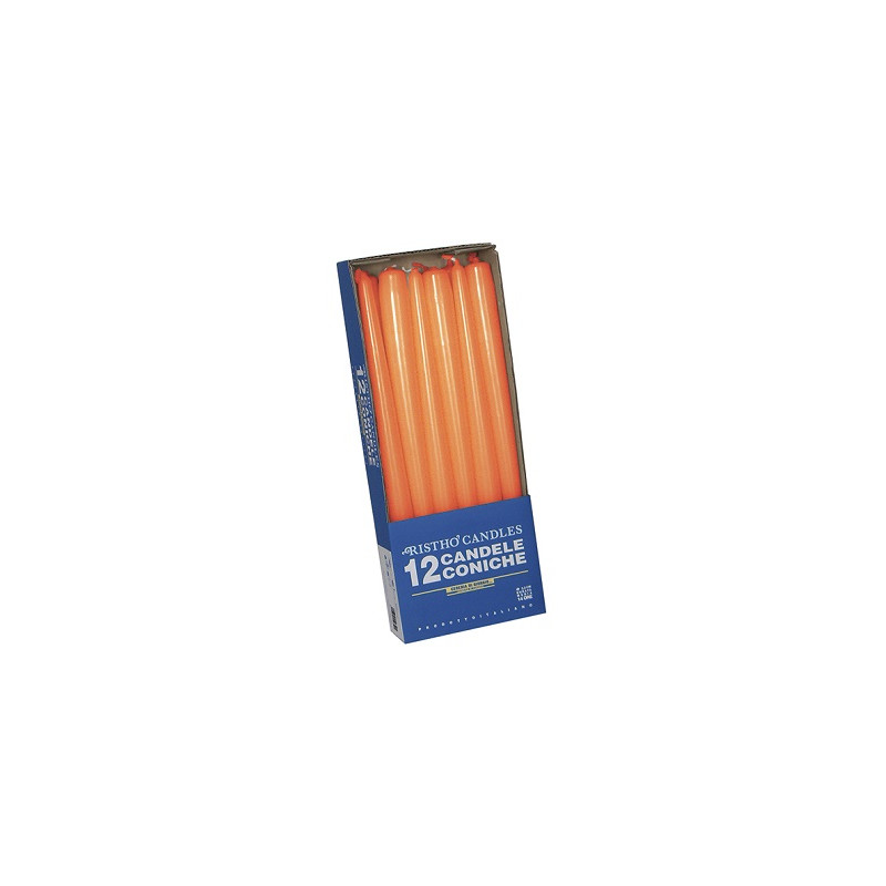 Candela Conica ARANCIONE 25 cm (cf. 10 pz)
