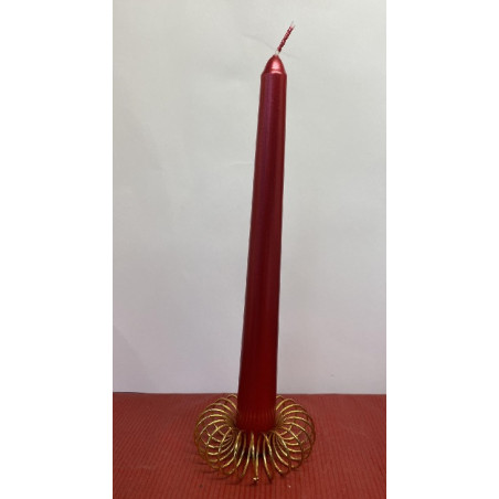 Candela Conica Rossa 20 cm