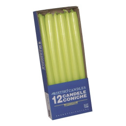 Candela Conica VERDE LIME' 25 cm (cf. 10 pz)