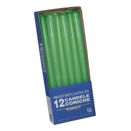 Candela Conica VERDE SMERALDO 25 cm (cf. 10 pz)