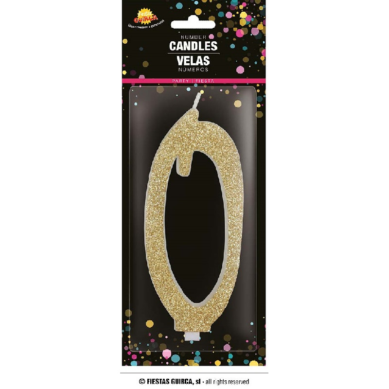 Candela Numero 0 Oro - 12,5 cm