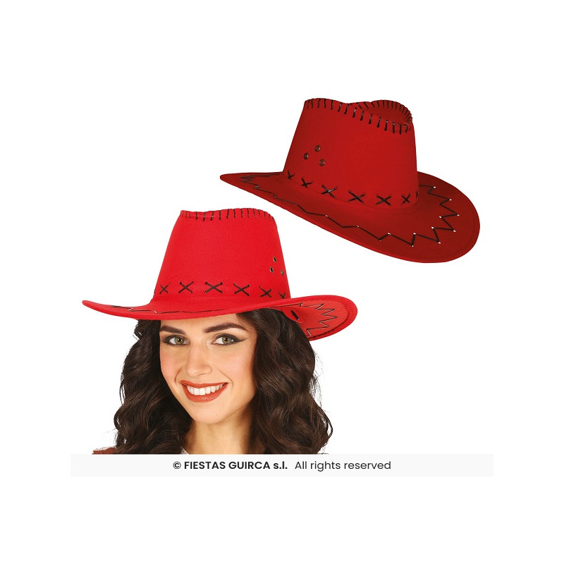 Cappello Cow-Boy Rosso