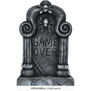 Lapide GAME OVER 42x27 cm