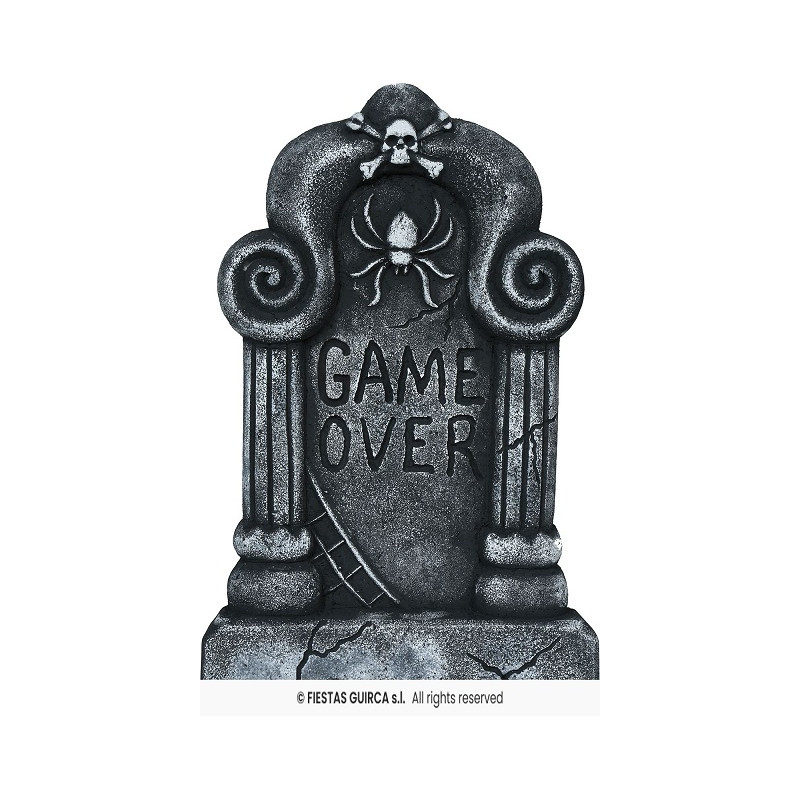 Lapide GAME OVER 42x27 cm
