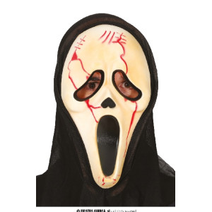 Maschera Fantasma Scream Insanguinato con cappuccio